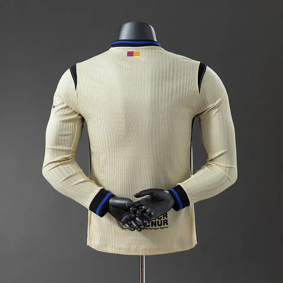 2025-26 Barcelona Away Long Sleeve Player Edition Jersey 2