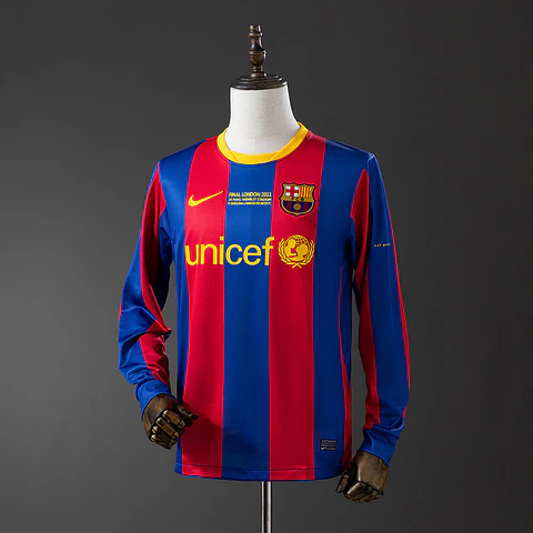 2010-11 Barcelona Home Long Sleeve Jersey