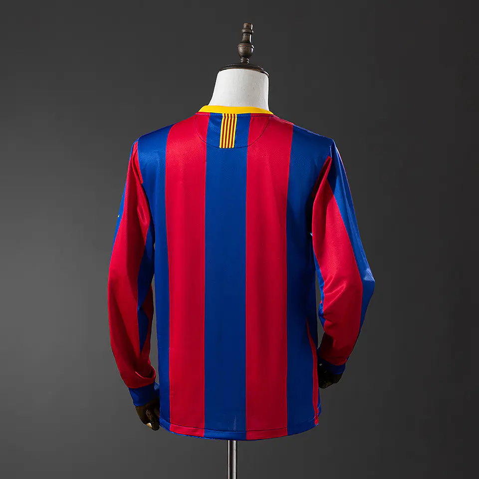 2010-11 Barcelona Home Long Sleeve Jersey 2
