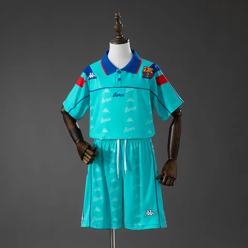 1992-95 Barcelona Away Kids Kit 1