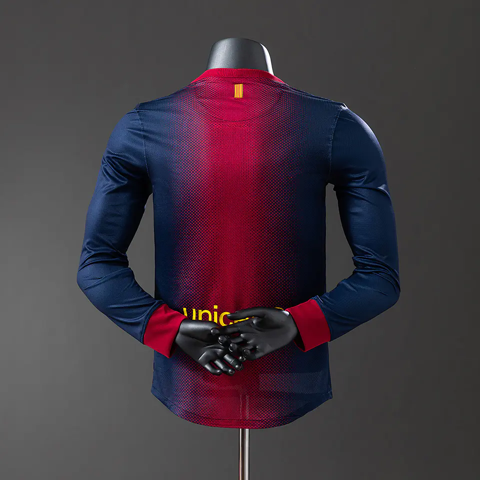 2012-13 Barcelona Home Long Sleeve Player Edition Jersey 2