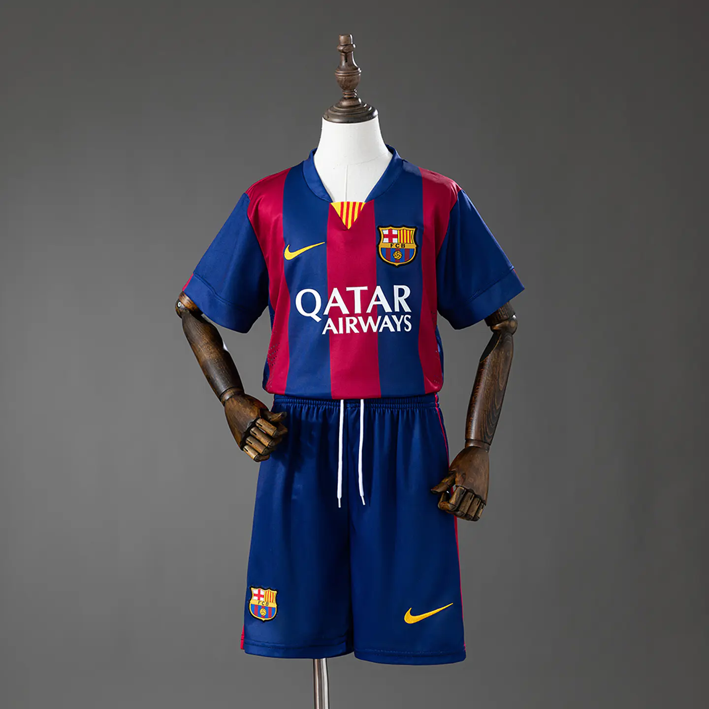 2014-15 Barcelona Home Kids Kit 1