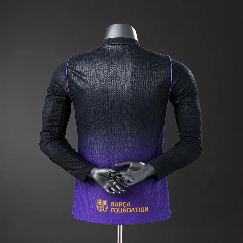 2026-27 Barcelona Away Long Sleeve Player Edition Jersey 2