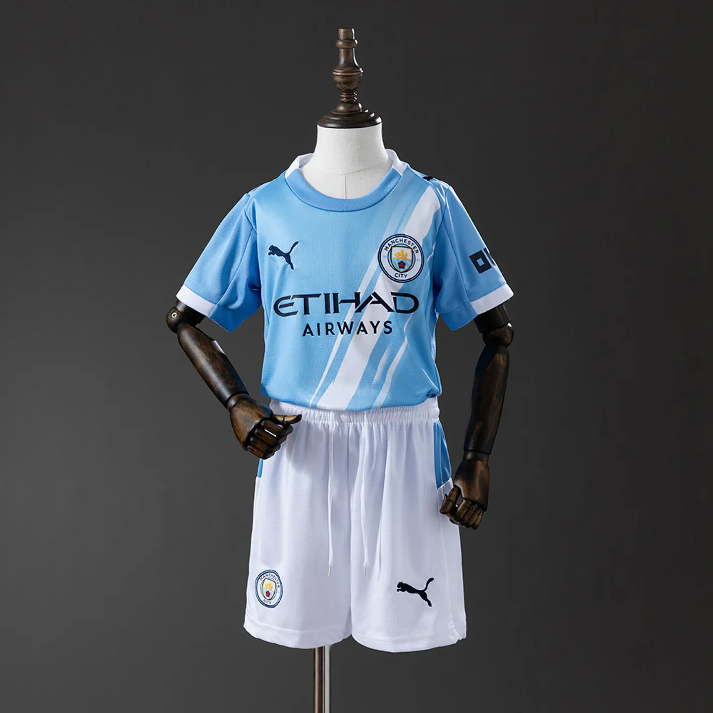 2025-26 Manchester City Home Kids Kit 1