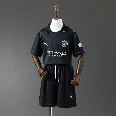 2025-26 Manchester City Away Kids Kit