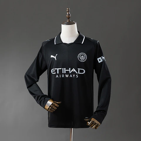 2025-26 Manchester City Away Long Sleeve Jersey