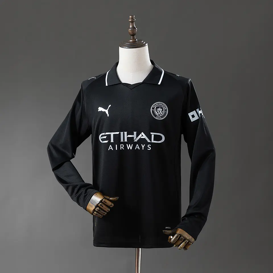 2025-26 Manchester City Away Long Sleeve Jersey 1