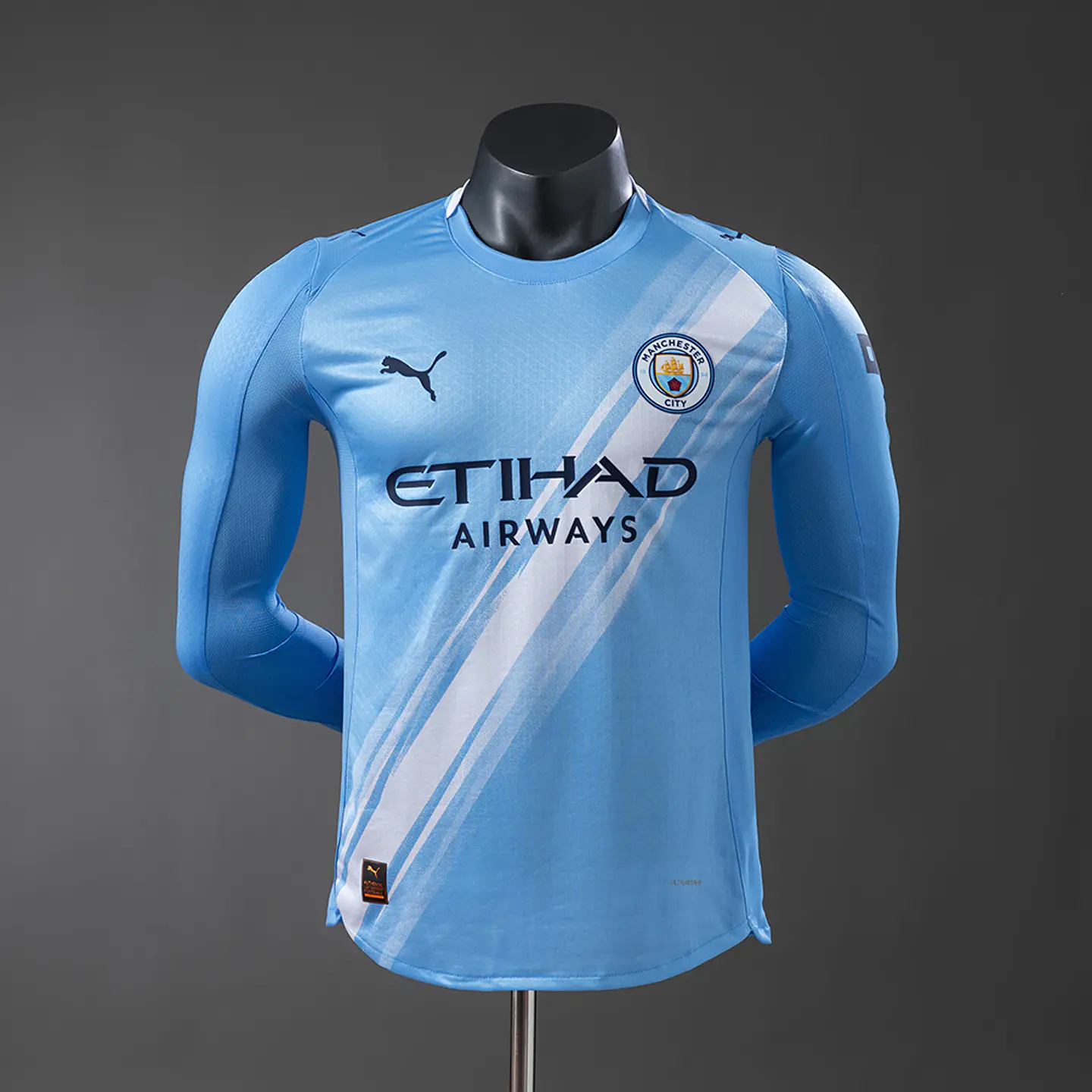 2025-26 Manchester City Home Long Sleeve Player Edition Jersey 1