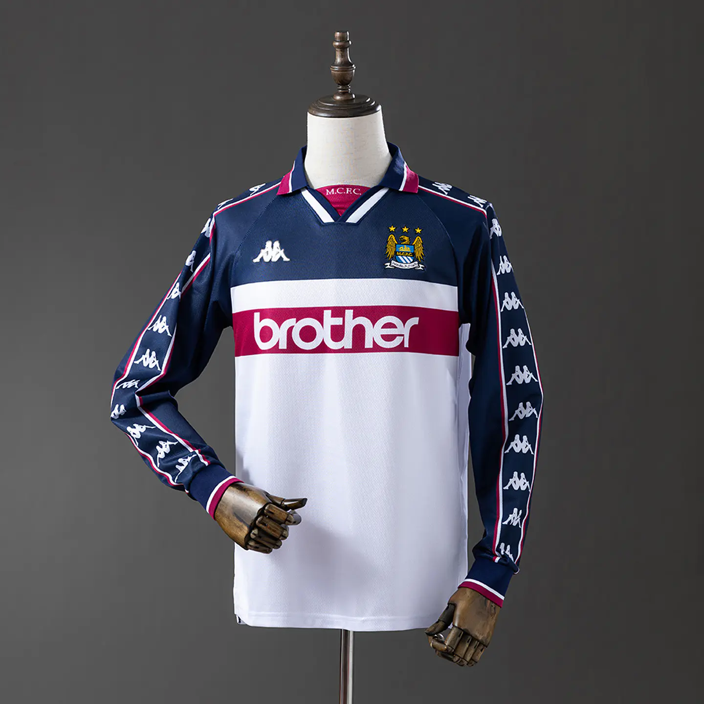 1997-98 Manchester City Away Long Sleeve Jersey 1