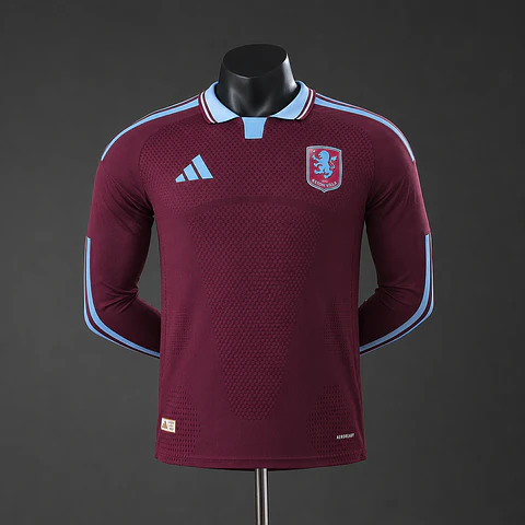 2026-27 Aston Villa Home Long Sleeve Player Edition Jersey