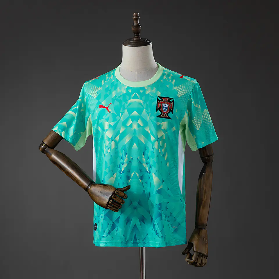 2026 Portugal Green Goalkeeper Jersey 1