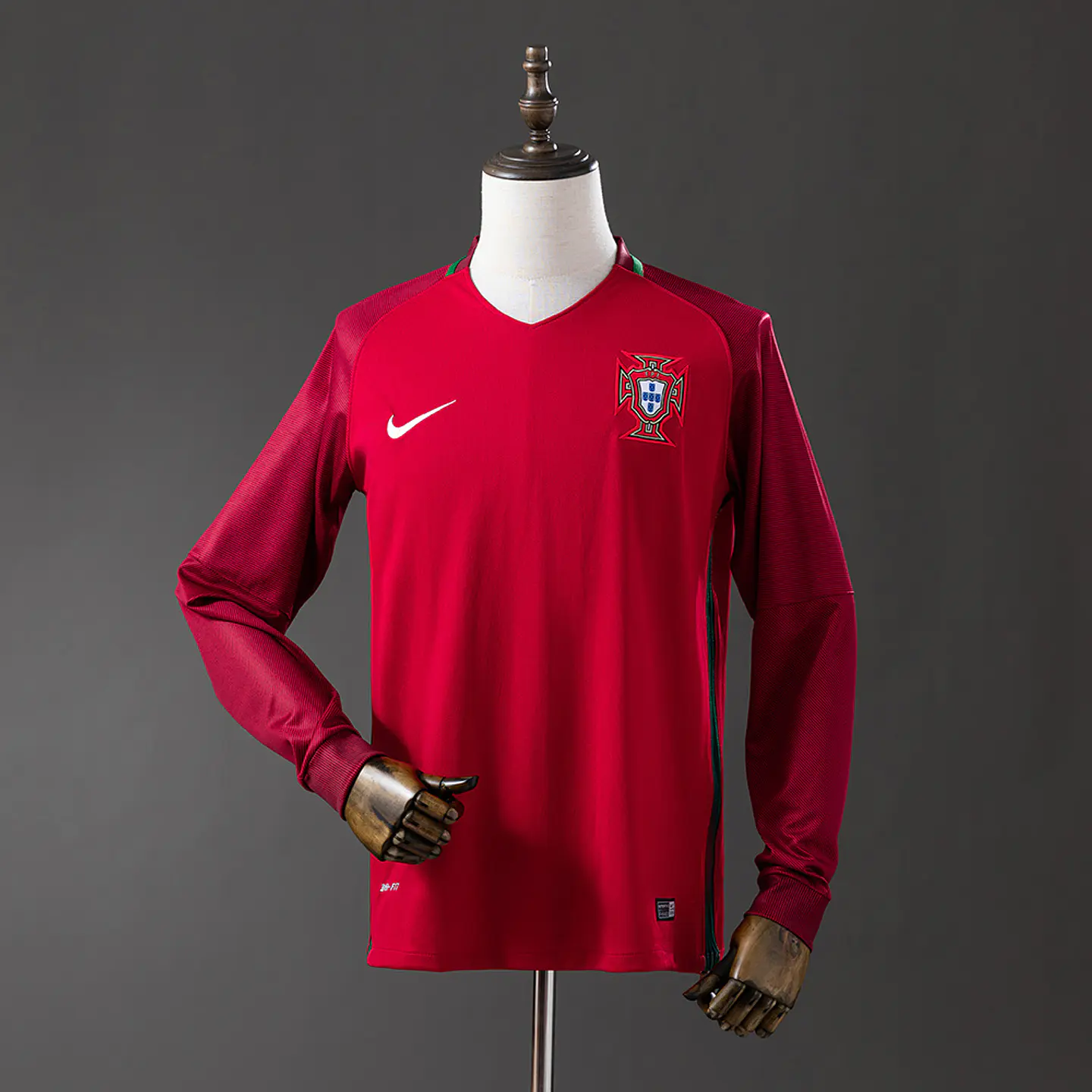 2016 Portugal Home Long Sleeve Jersey 1