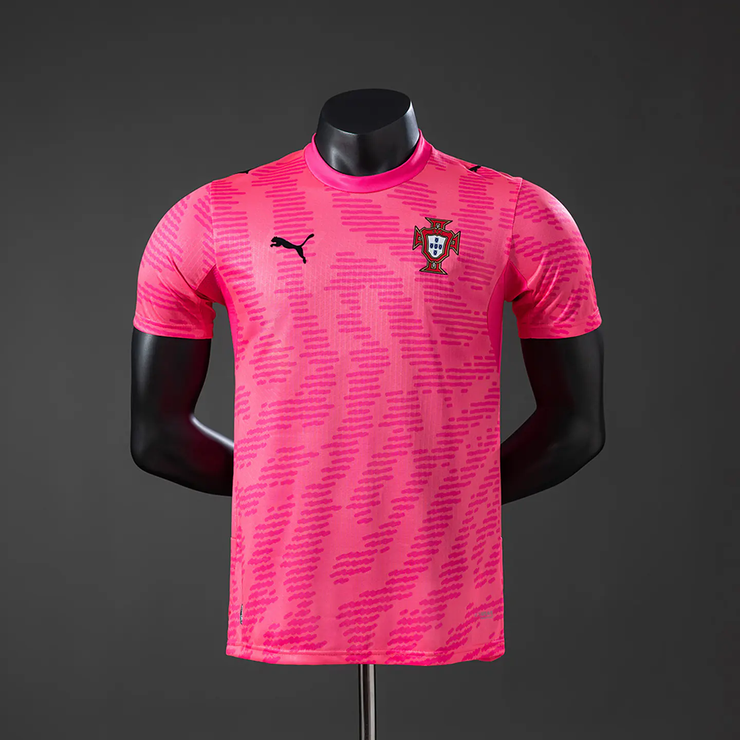 2026 Portugal Pink Goalkeeper Player Edition Jersey 1