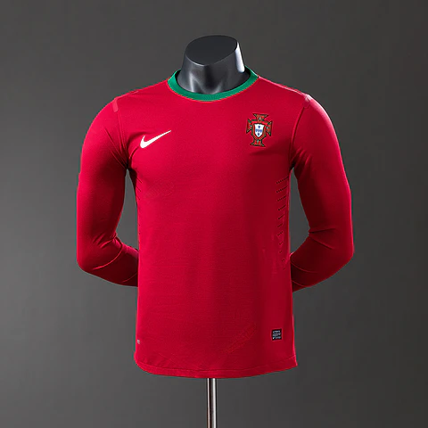 2012 Portugal Home Long Sleeve Player Edition Jersey