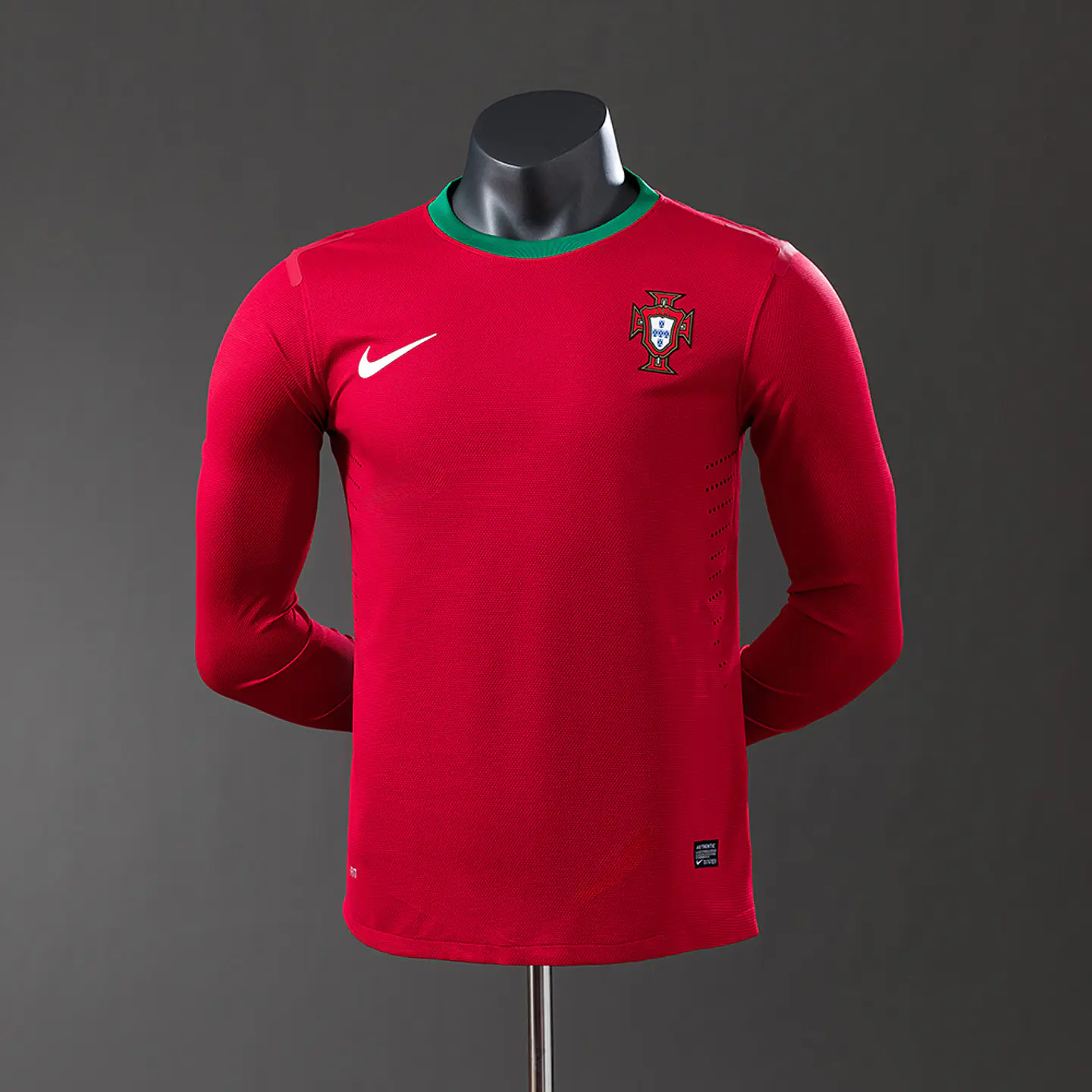 2012 Portugal Home Long Sleeve Player Edition Jersey 1