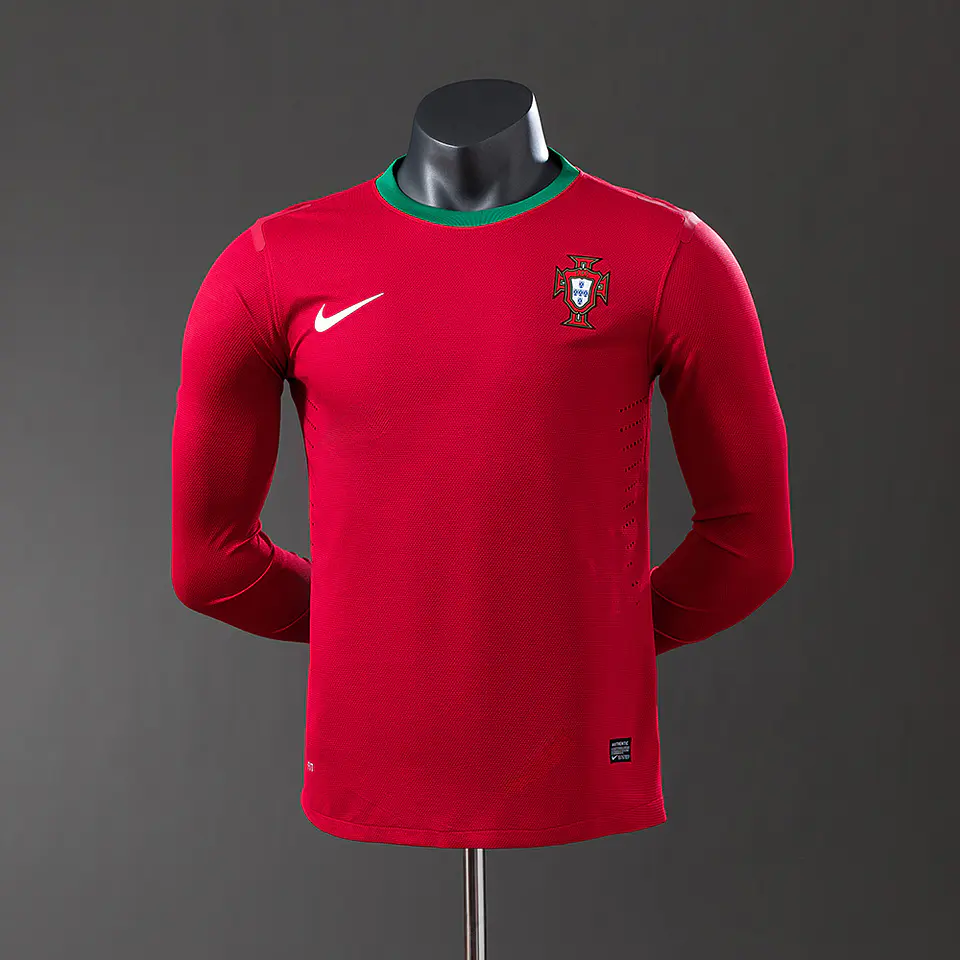 2012 Portugal Home Long Sleeve Player Edition Jersey 1