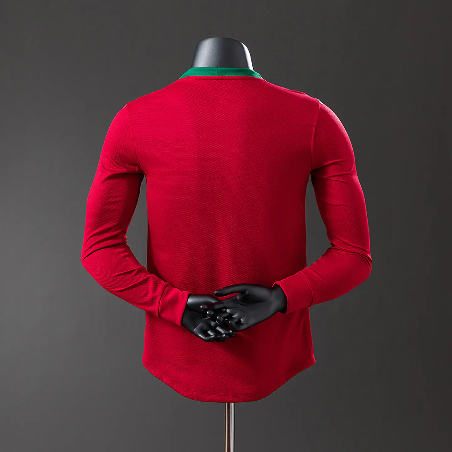 2012 Portugal Home Long Sleeve Player Edition Jersey 2