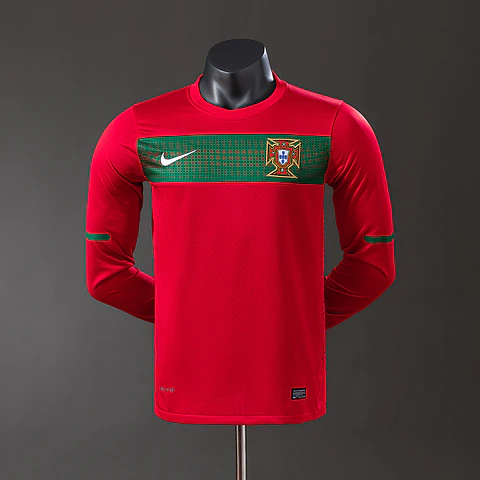 2010 Portugal Home Long Sleeve Player Edition Jersey