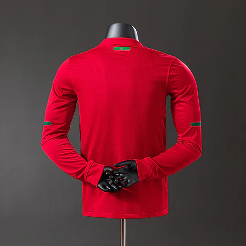 2010 Portugal Home Long Sleeve Player Edition Jersey