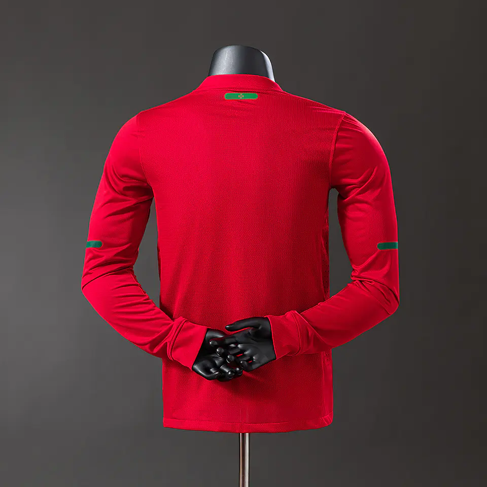 2010 Portugal Home Long Sleeve Player Edition Jersey 2