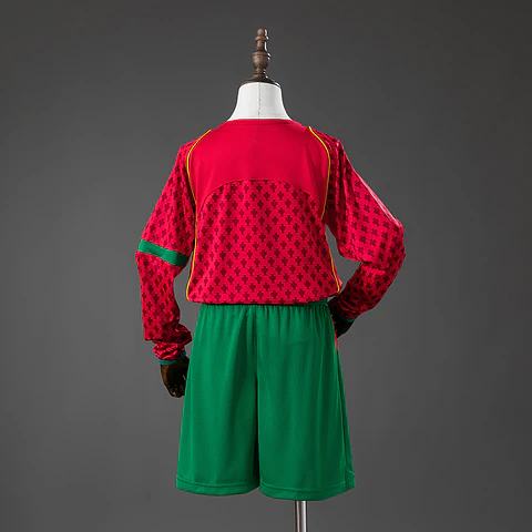 2004 Portugal Home Long Sleeve Kids Kit