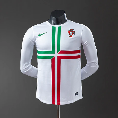 2012 Portugal Away Long Sleeve Player Edition Jersey