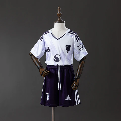 2025-26 Manchester United Away Kids Kit