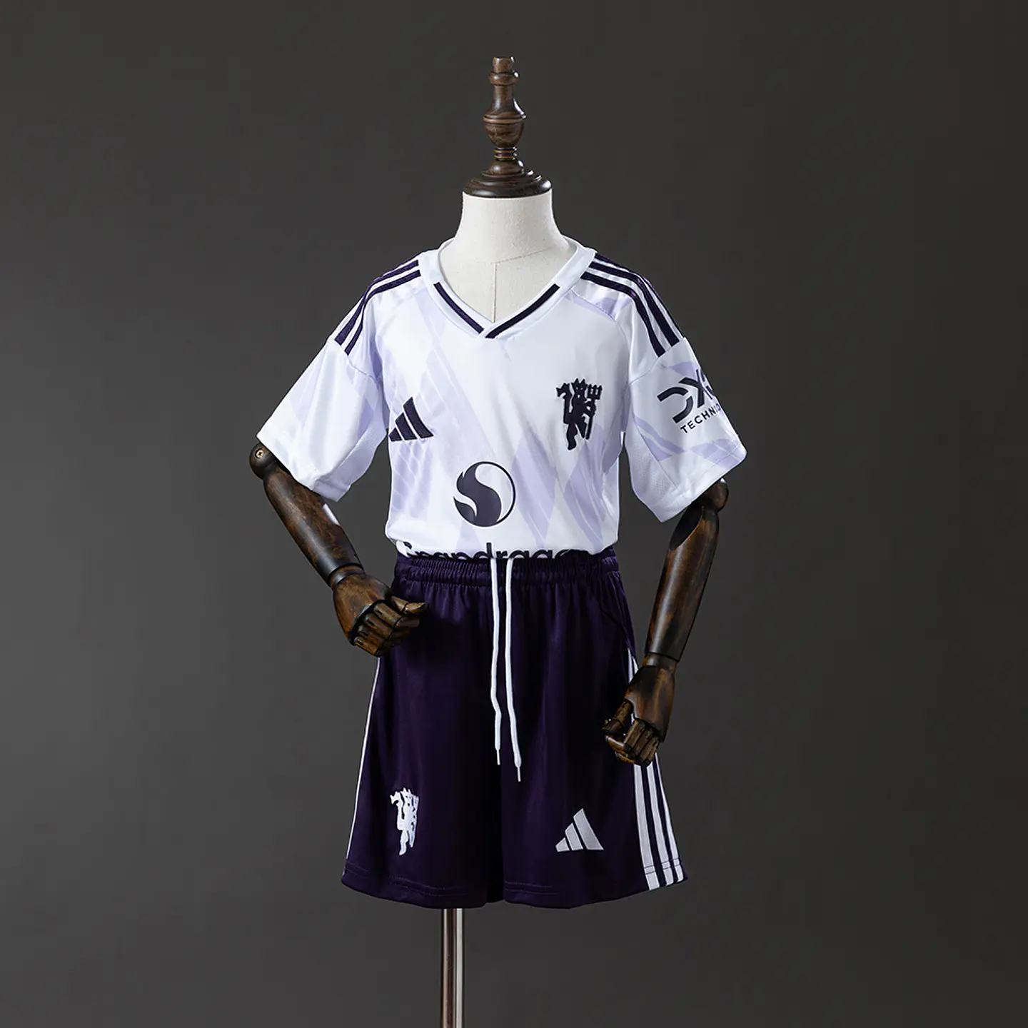2025-26 Manchester United Away Kids Kit 1
