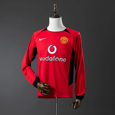 2002-04 Manchester United Home Long Sleeve Jersey