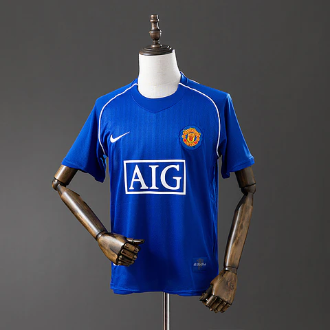 2007-08 Manchester United Blue Goalkeeper Jersey