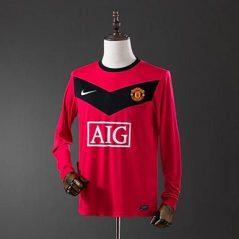 2009-10 Manchester United Home Long Sleeve Jersey