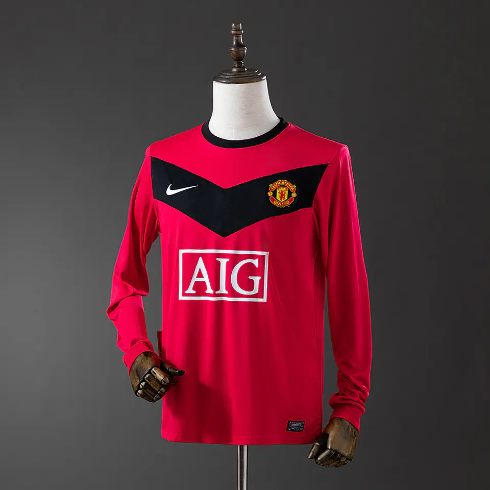 2009-10 Manchester United Home Long Sleeve Jersey 1