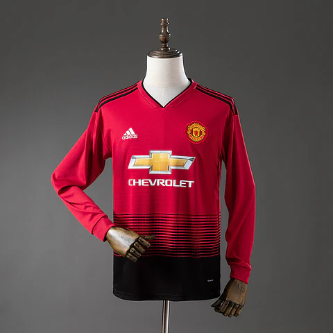 2018-19 Manchester United Home Long Sleeve Jersey