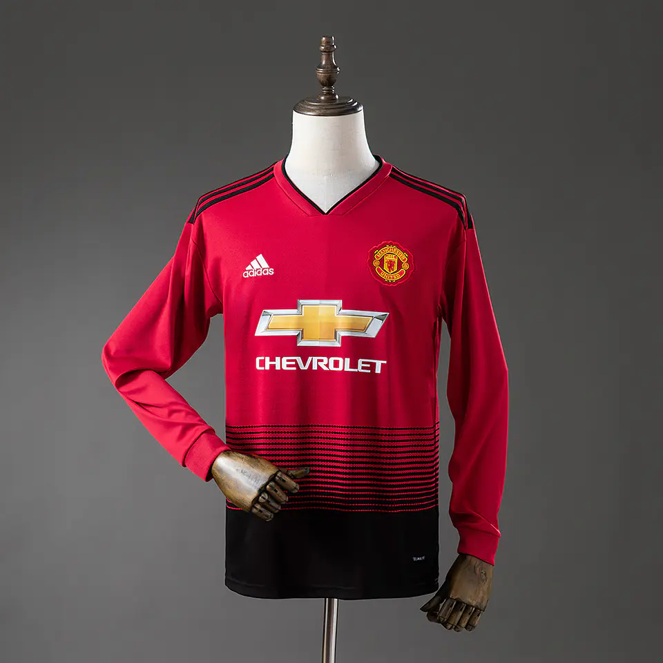 2018-19 Manchester United Home Long Sleeve Jersey 1