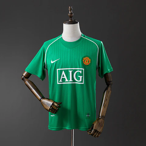 2007-08 Manchester United Green Goalkeeper Jersey