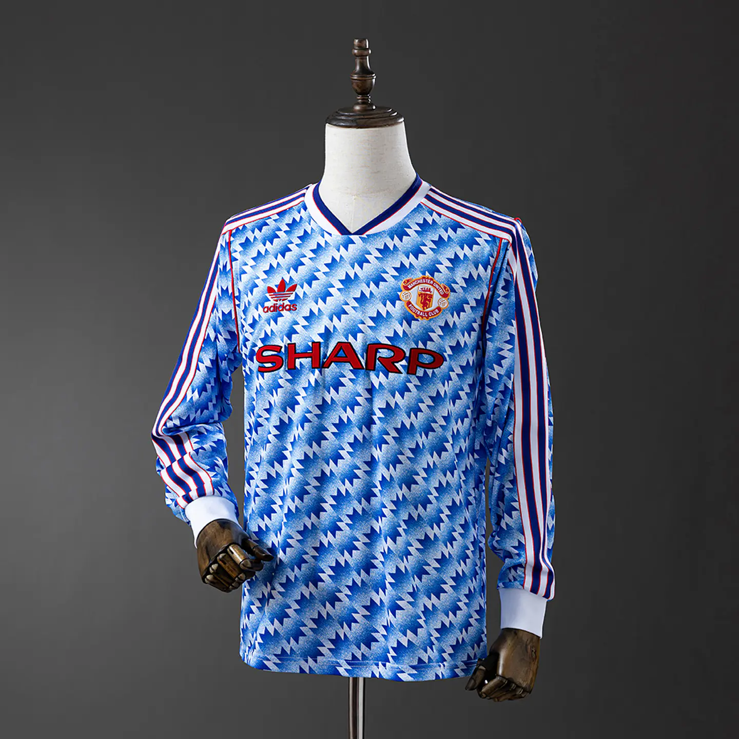 1990-92 Manchester United Away Long Sleeve Jersey 1