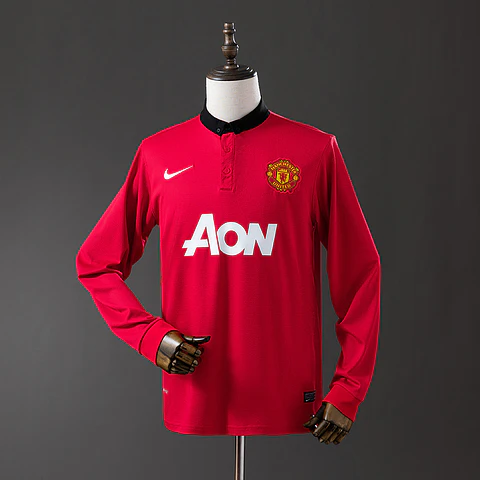2013-14 Manchester United Home Long Sleeve Jersey