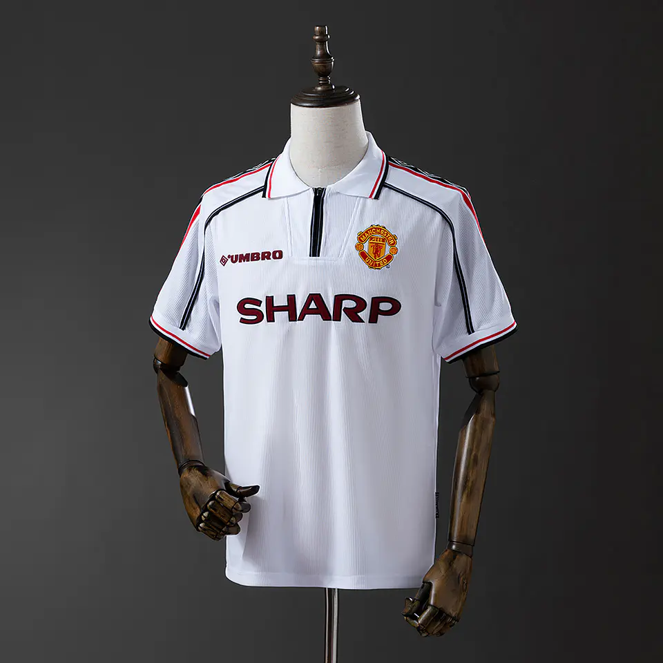 1998-00 Manchester United White Jersey 1