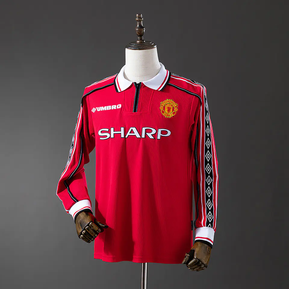 1998-00 Manchester United Home Long Sleeve Jersey 1