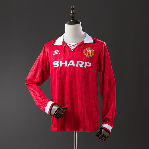 1992-94 Manchester United Home Long Sleeve Jersey