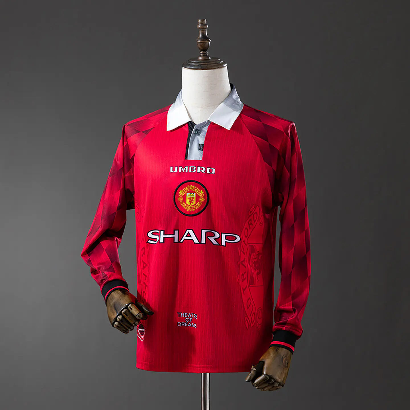 1996-98 Manchester United Home Long Sleeve Jersey 1