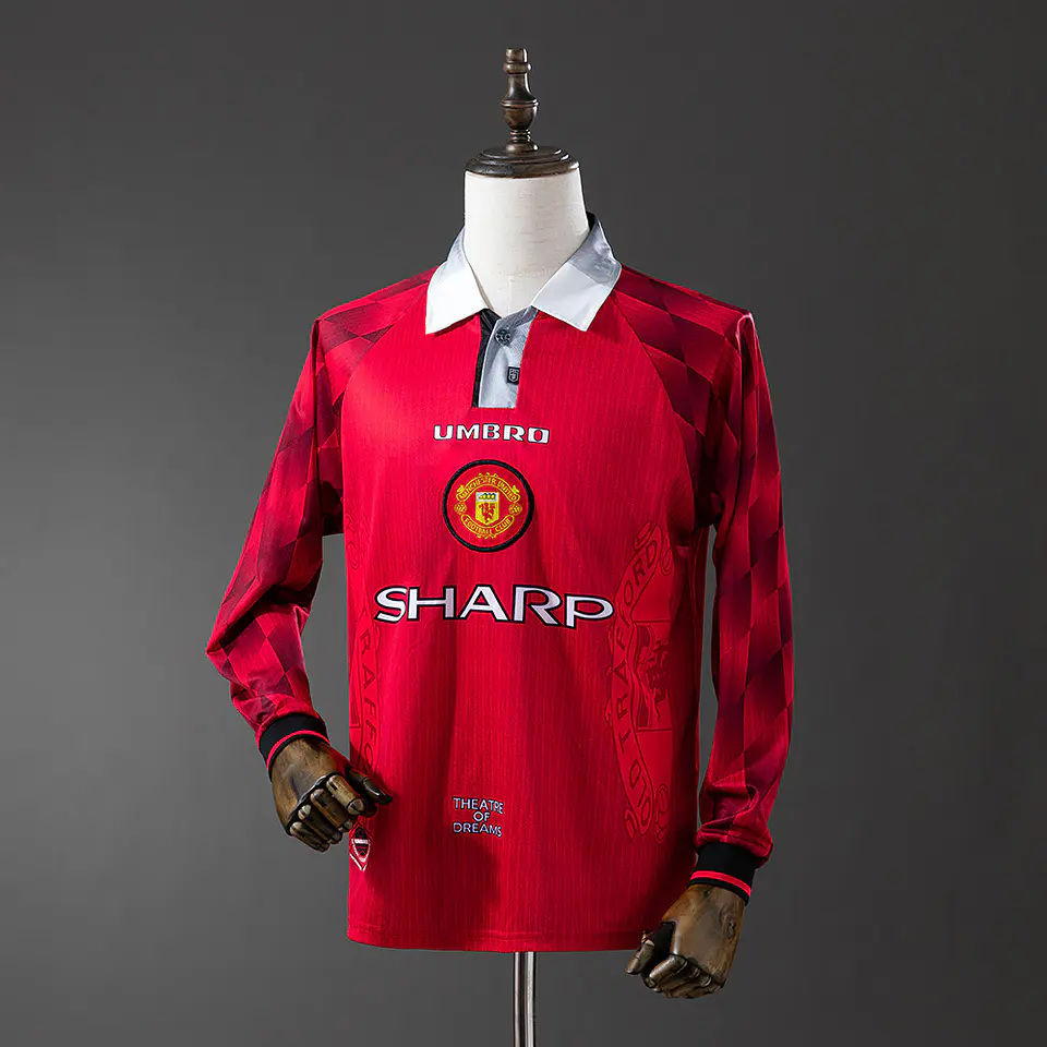 1996-98 Manchester United Home Long Sleeve Jersey 1