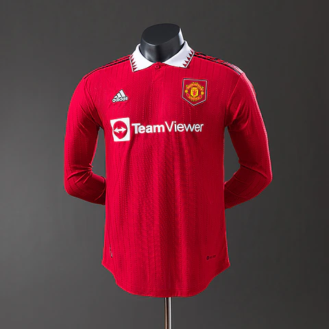 2022-23 Manchester United Home Long Sleeve Player Edition Jersey