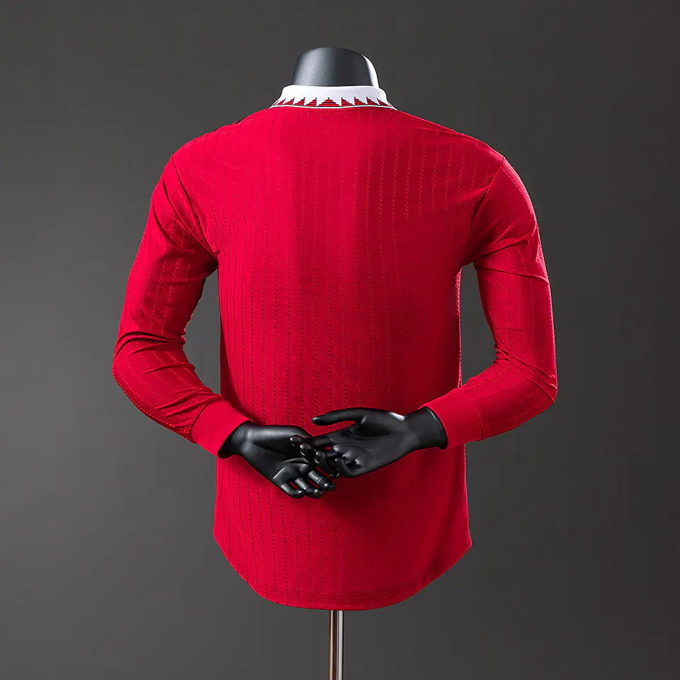 2022-23 Manchester United Home Long Sleeve Player Edition Jersey 2