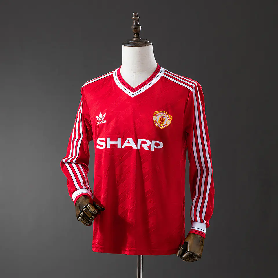 1986-88 Manchester United Home Long Sleeve Jersey 1