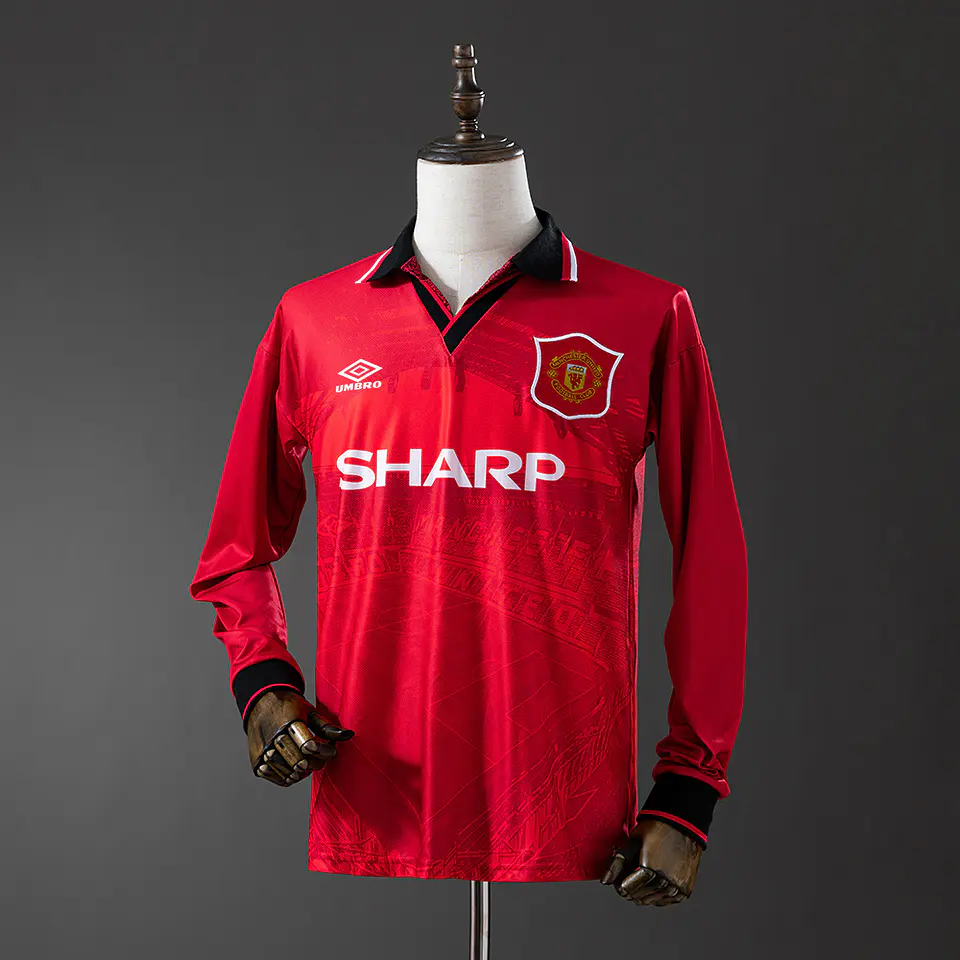 1994-96 Manchester United Home Long Sleeve Jersey 1