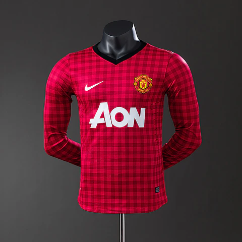 2012-13 Manchester United Home Long Sleeve Player Edition Jersey
