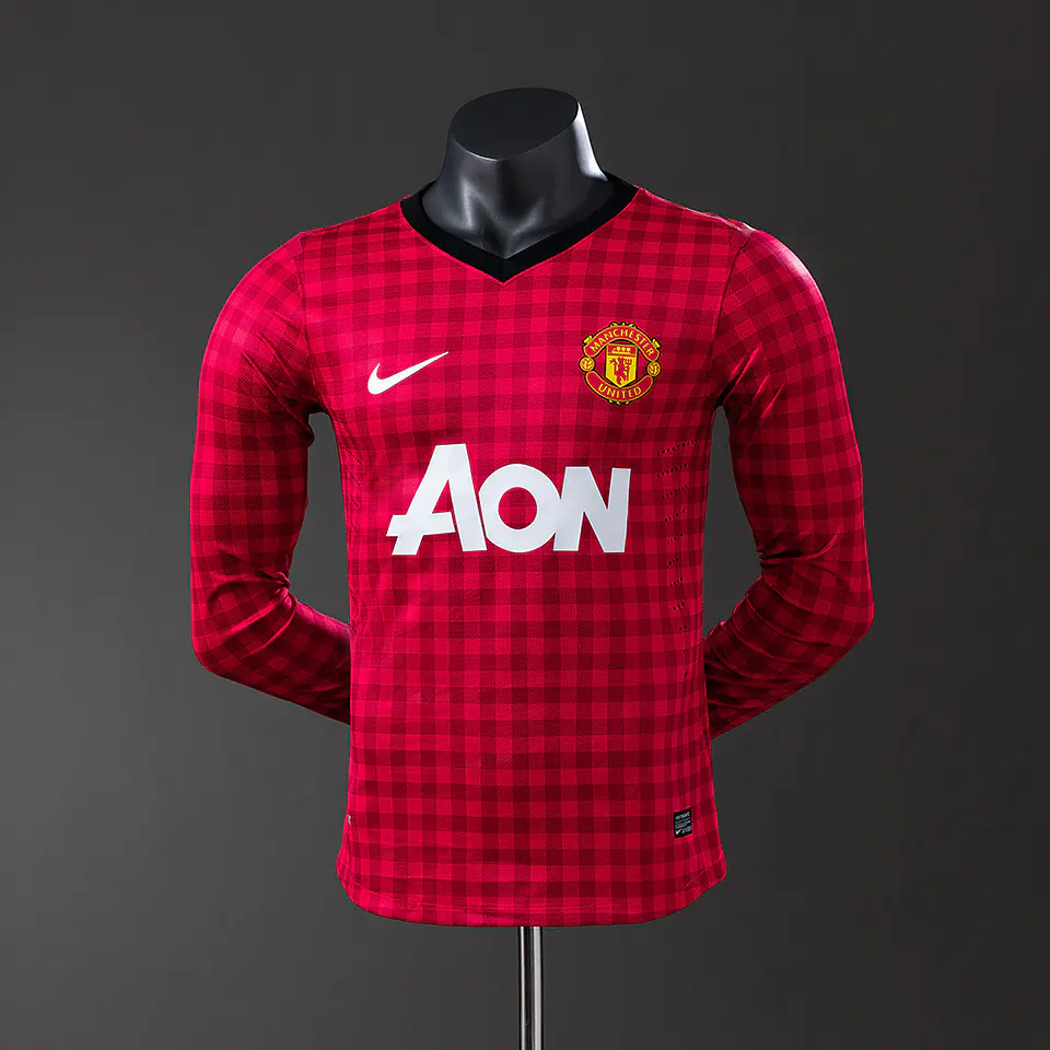 2012-13 Manchester United Home Long Sleeve Player Edition Jersey 1