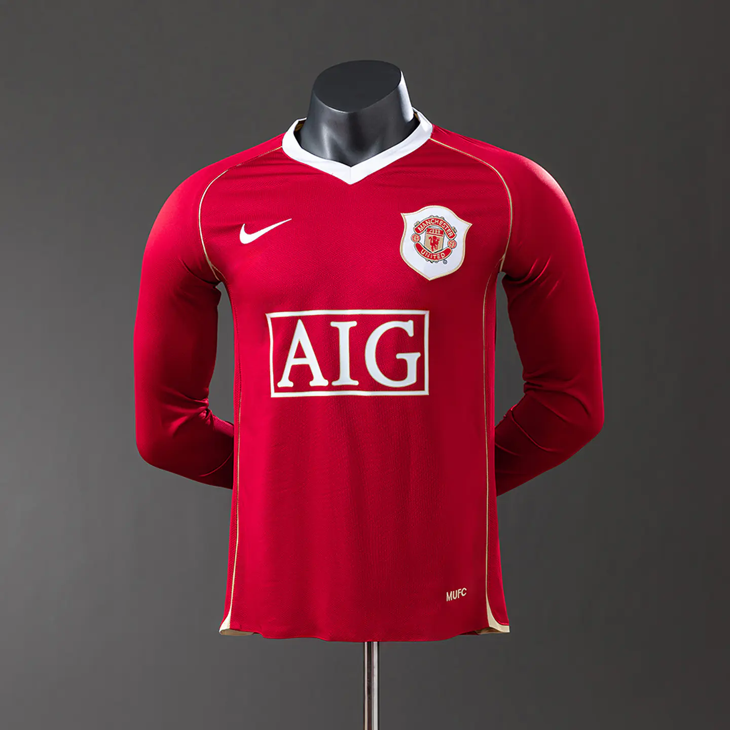 2006-07 Manchester United Home Long Sleeve Player Edition Jersey 1