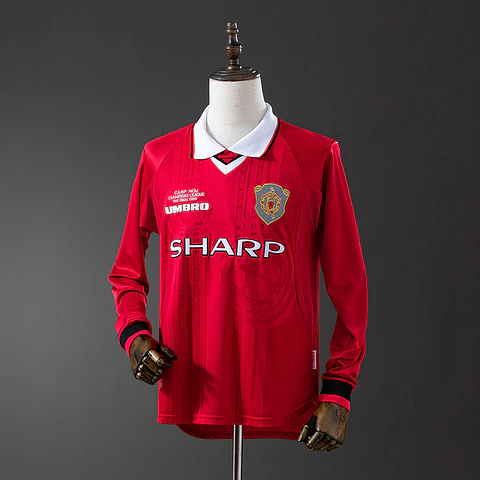 1998-99 Manchester United Champions League Long Sleeve Jersey